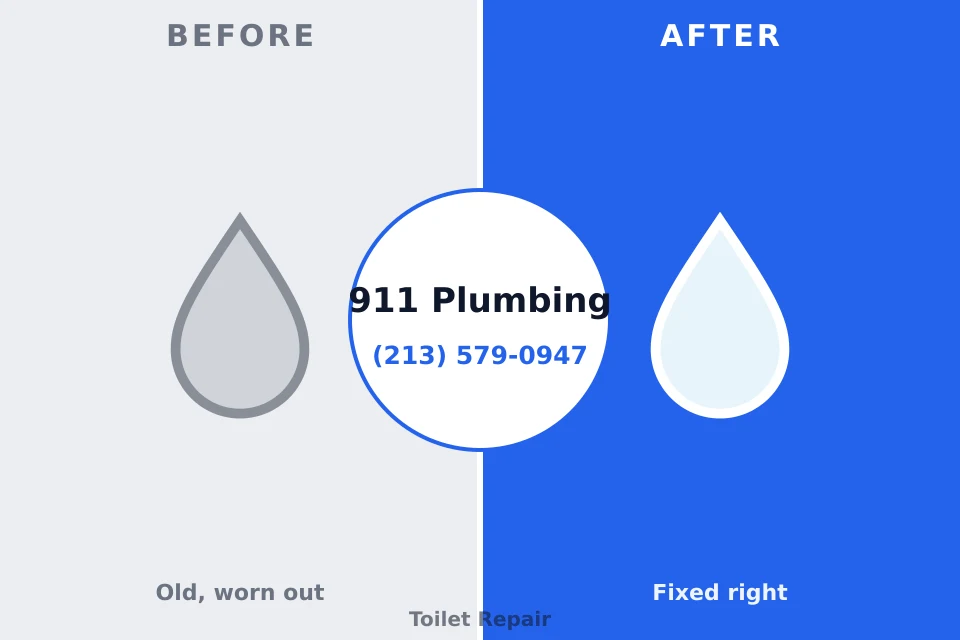 Before and after: plumbing company Tichigan, WI